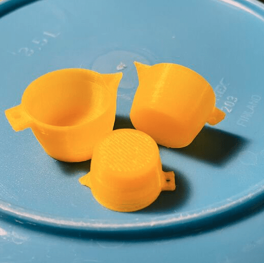 3 pcs kitchen bowles, yellow - from Nukkekoti Väinölä