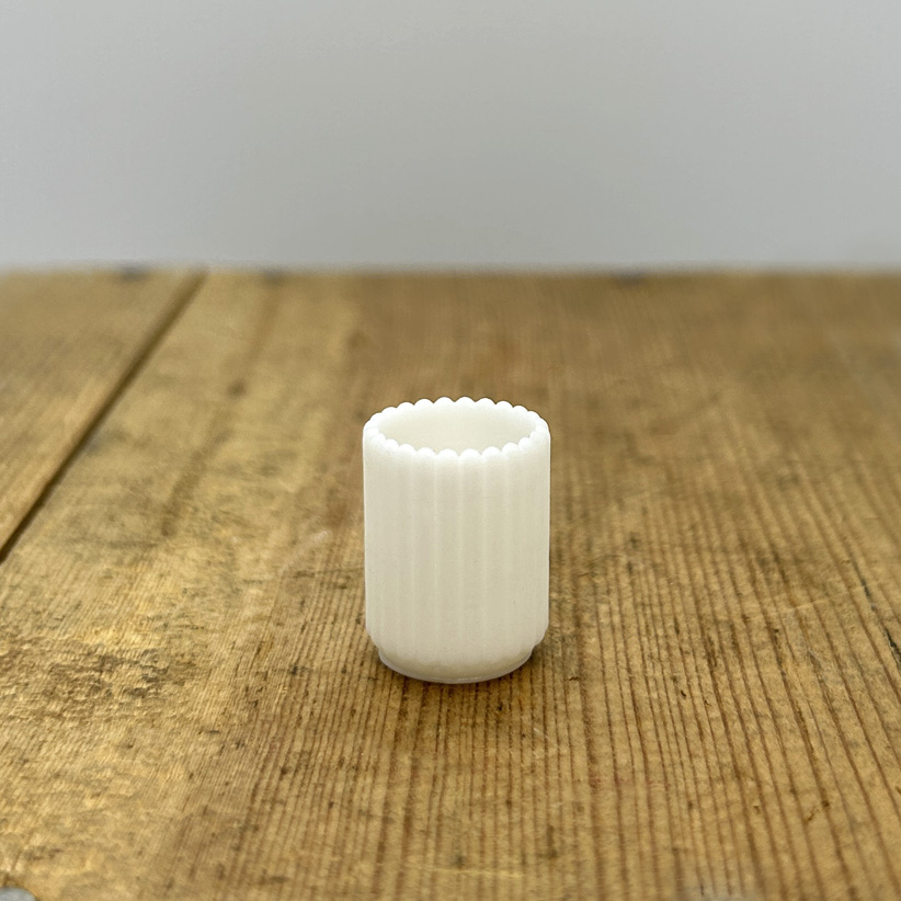 Vase/pot -"striped" -high- from Mormors dockskåp