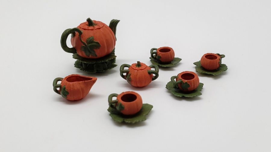 HalloweenPumkin teaset - kit from Art of Mini