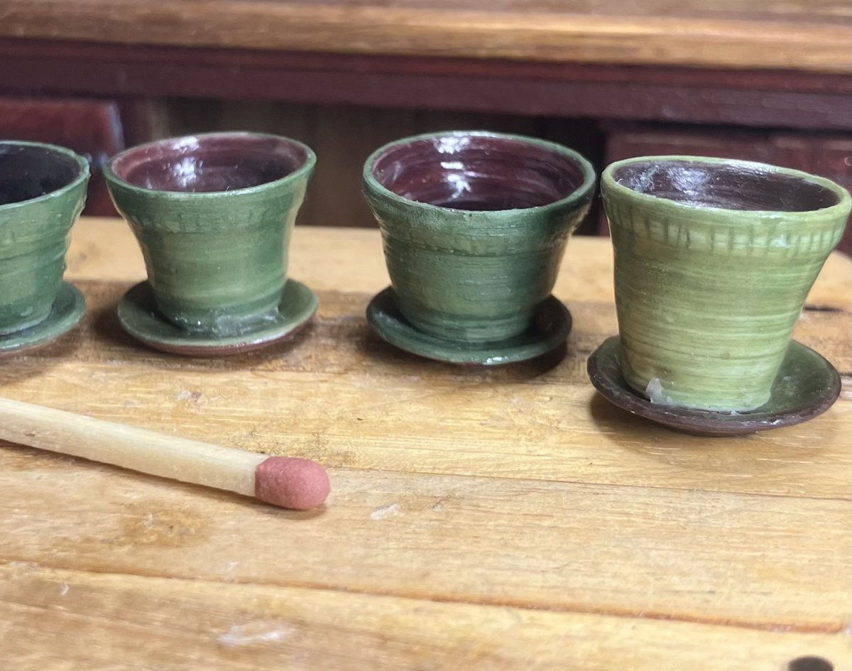 flowerpotin ceramic green- handmade by Minimalen Krukmakeri - 2