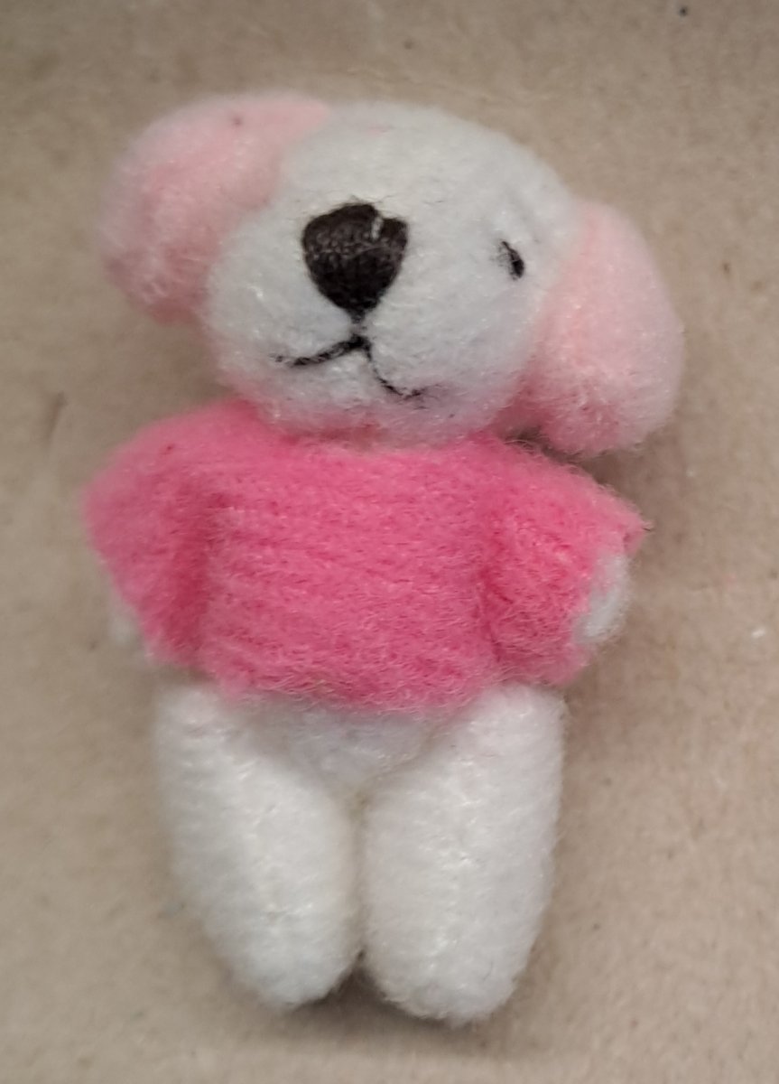 Nalle brun pink ears