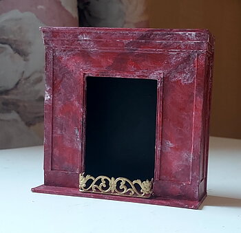 Fireplace - red- handmade by Erik Lindstrand