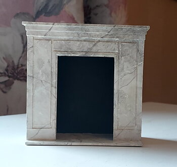 Fireplace - marbled - handmade by Erik Lindstrand