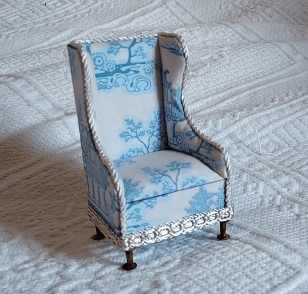 Armchair -blue- handmade by Erik Lindstrand