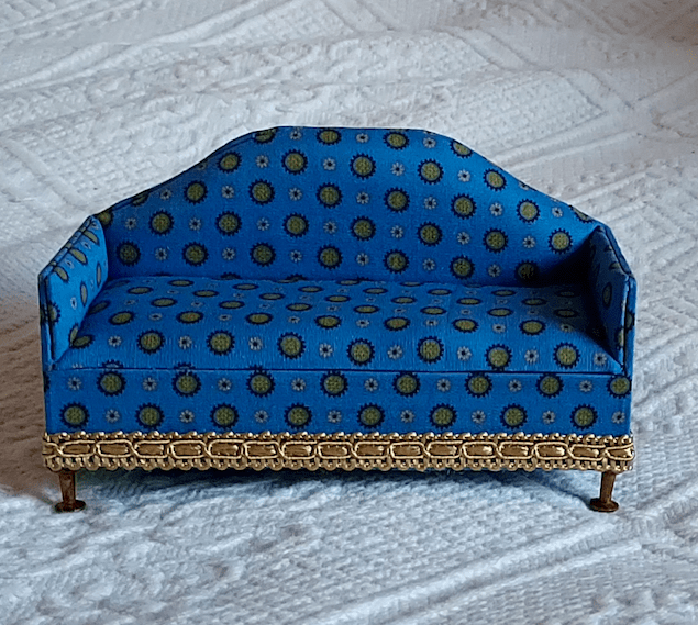Blue sofa- handmade by Erik Lindstrand