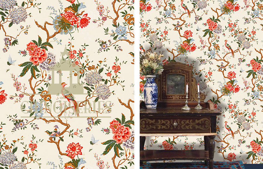 Burton House  - wallpaper from Les Chinoiseries