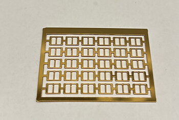 Buckle gold square 30pcs