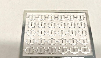 Buckle Silver square 30pcs
