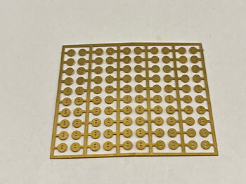 Metall buttons in brass - handmade in Italy