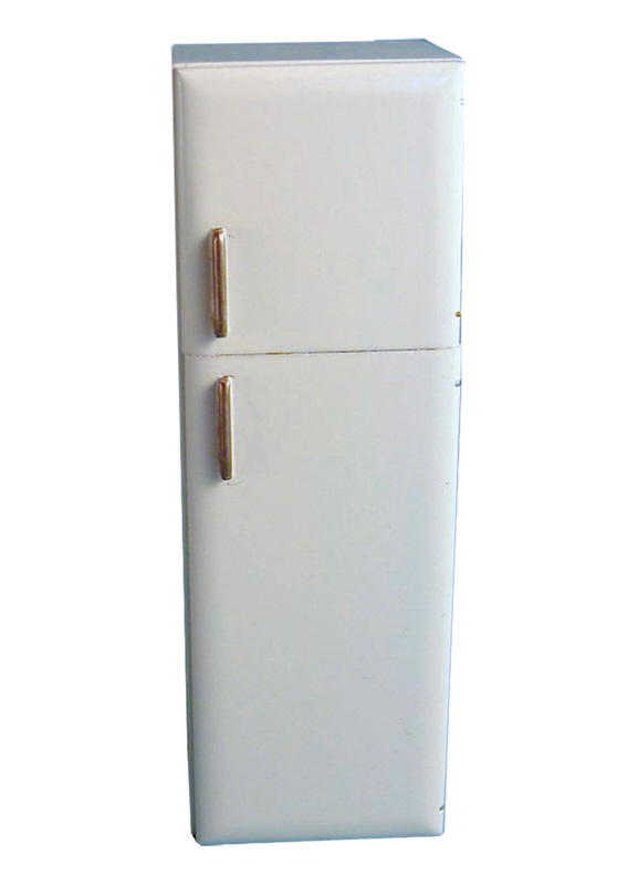 Modern tall fridge freeze white