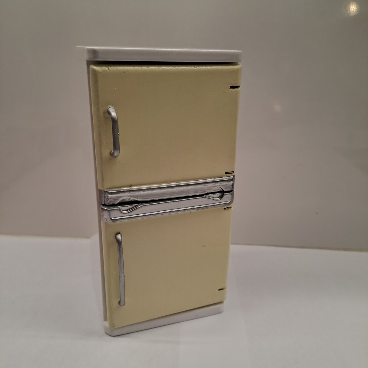 Tall fridge freeze yellow