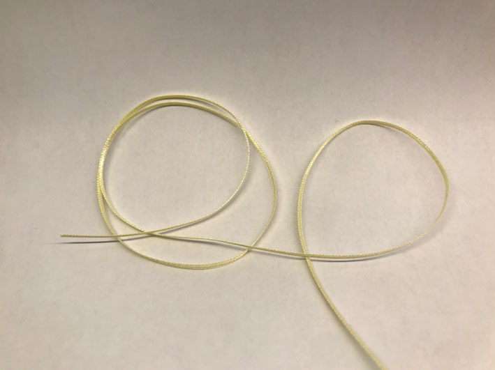 Ribbon satin 1,5mm light yellow