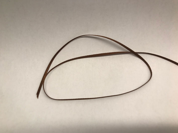 Ribbon satin 1,5mm brown