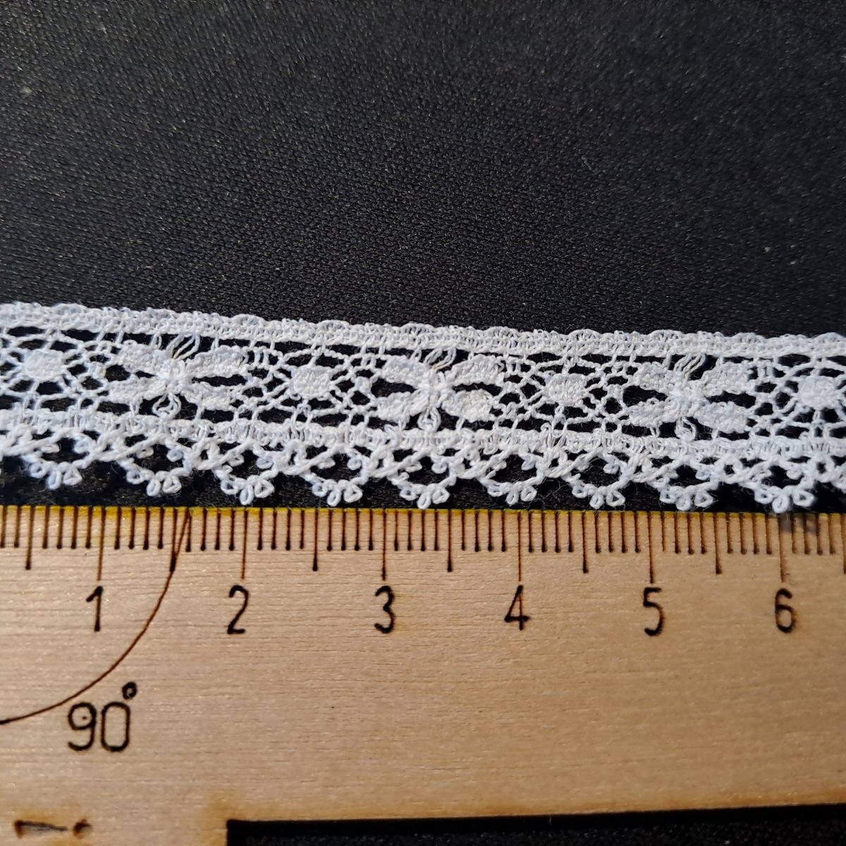 French lace  - white- 12 mm