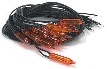 Orange lampa på sladd