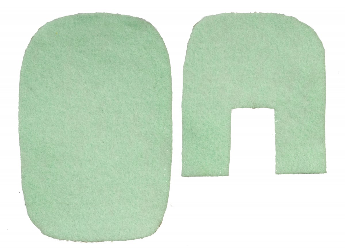Bath mats, green
