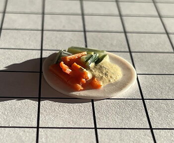 carrots and cucumber with dip - Sandra Vikström