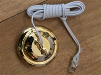 Lamp with cord to a small LED battery