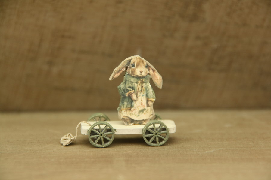 rabbit pushcart- kit from Art of mini