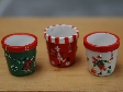 Julkruka rund med snögubbe  3 pack