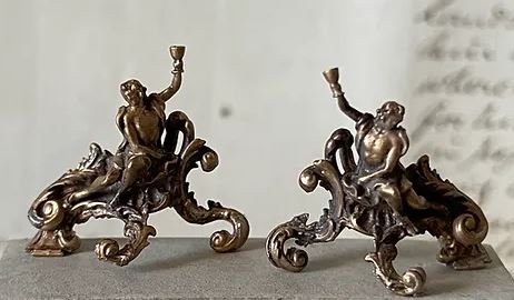 SMALL PAIR OF FIREPLACE GIRONDELLES - BACCHUS- kit from Alison Davies - 2