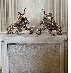 SMALL PAIR OF FIREPLACE GIRONDELLES - BACCHUS- kit from Alison Davies