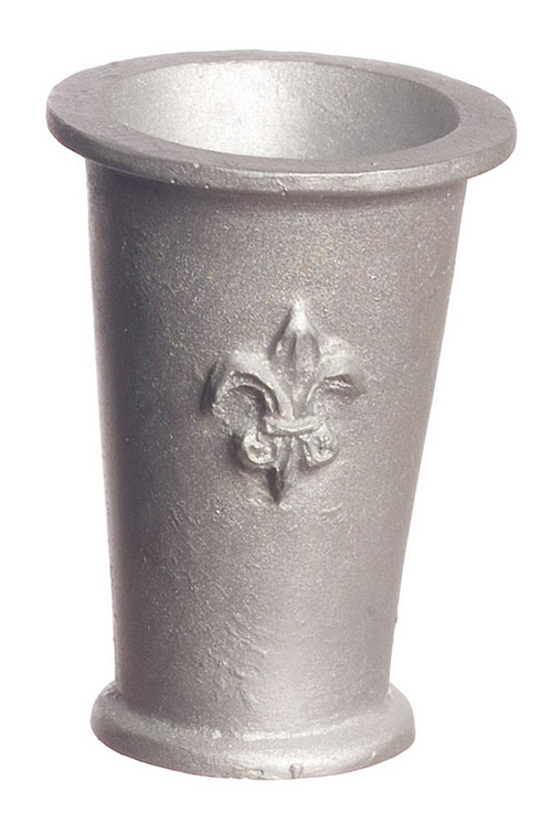 Kruka  4 cm hög silver