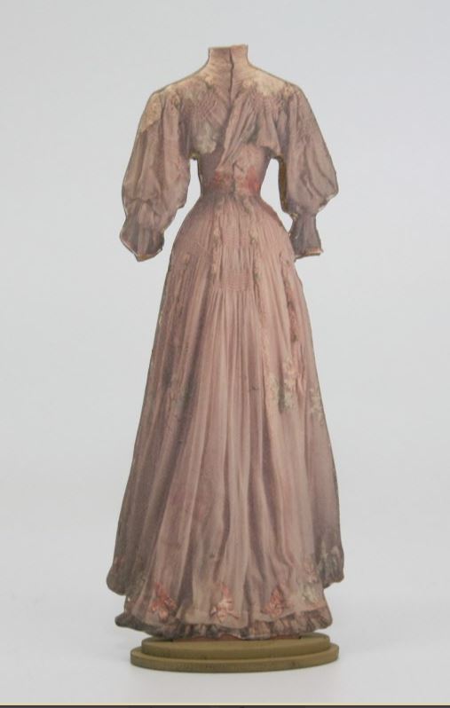 Standing day dress made in wood for decration- from Art of Mini - 3