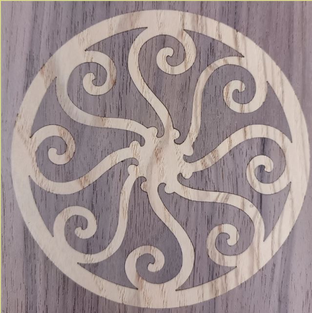 Round Walnut 90 mm - from atelier Bibian's