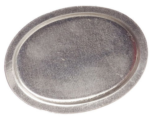 Bricka oval, silver