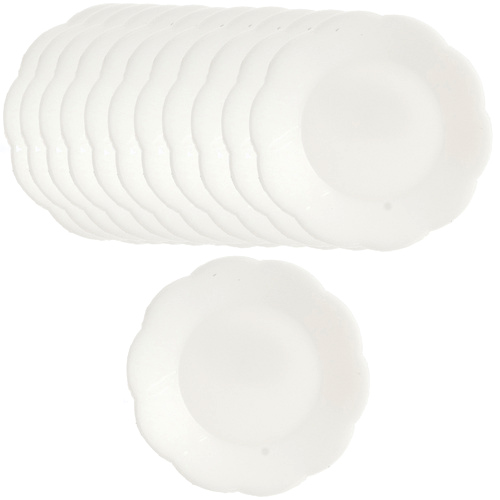 Tallrik mellan 12 st, plast 2 cm