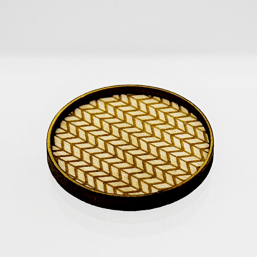 Tray round, "zigzag" from Grandmother