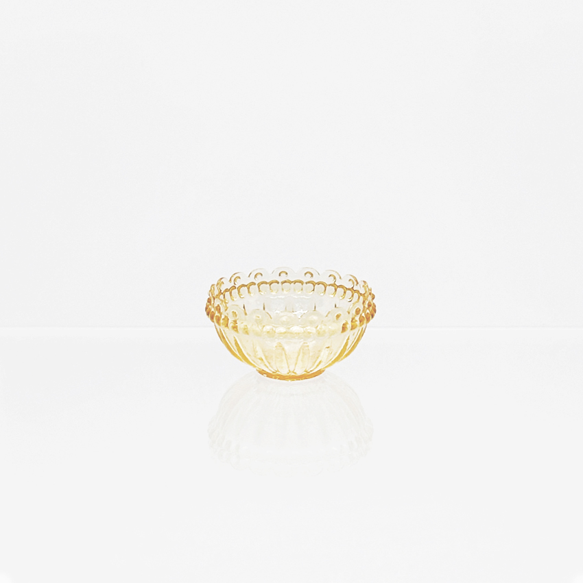 Bowl, "amber" frost