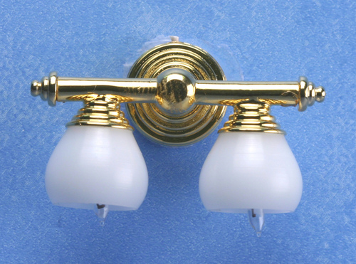 Vägglampa med 2 lampor, sladd