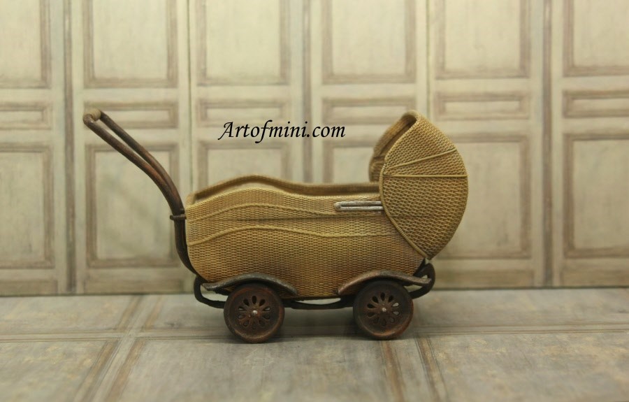 "Wicker" Pram - kit from Art of Mini