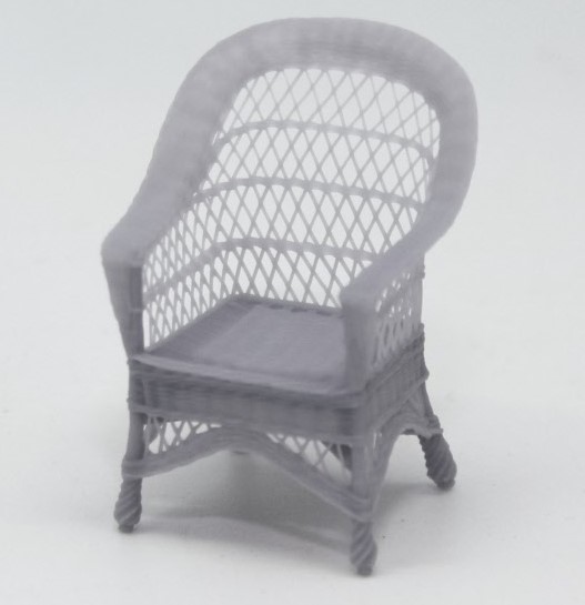 "Wickers children's chair -made in resin- kit from Art of Mini - 2
