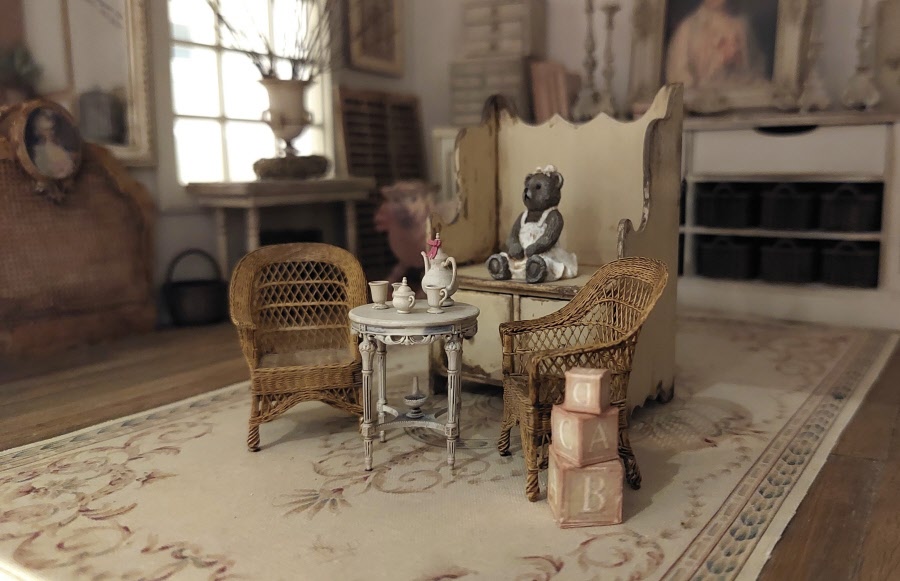 "Wickers children's chair -made in resin- kit from Art of Mini