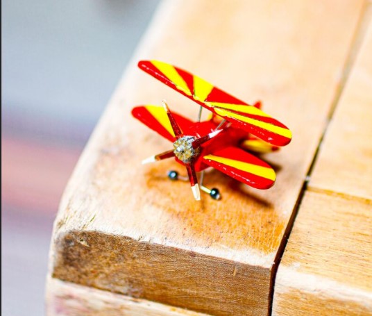 Model airplane, plastic