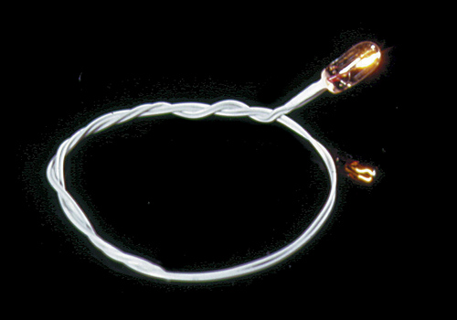 Lampa på sladd 1,5 cm  - risgrynslampa