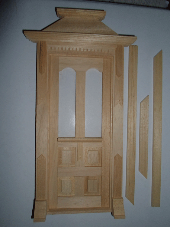 Frontdoor with windows and roof