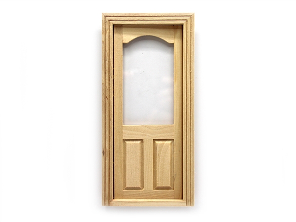 Door with Arched window  - Untreated