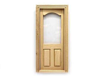 Door with Arched window  - Untreated
