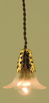 Ceiling light, white shade, with core