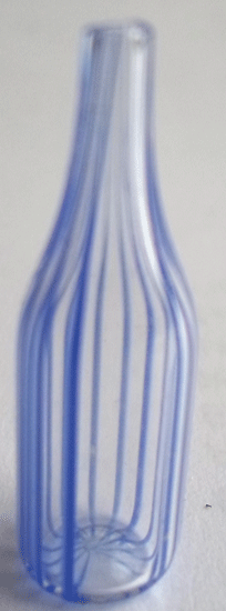 Glas bottl blue