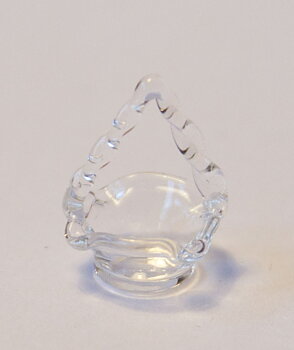glasskål, liten korg