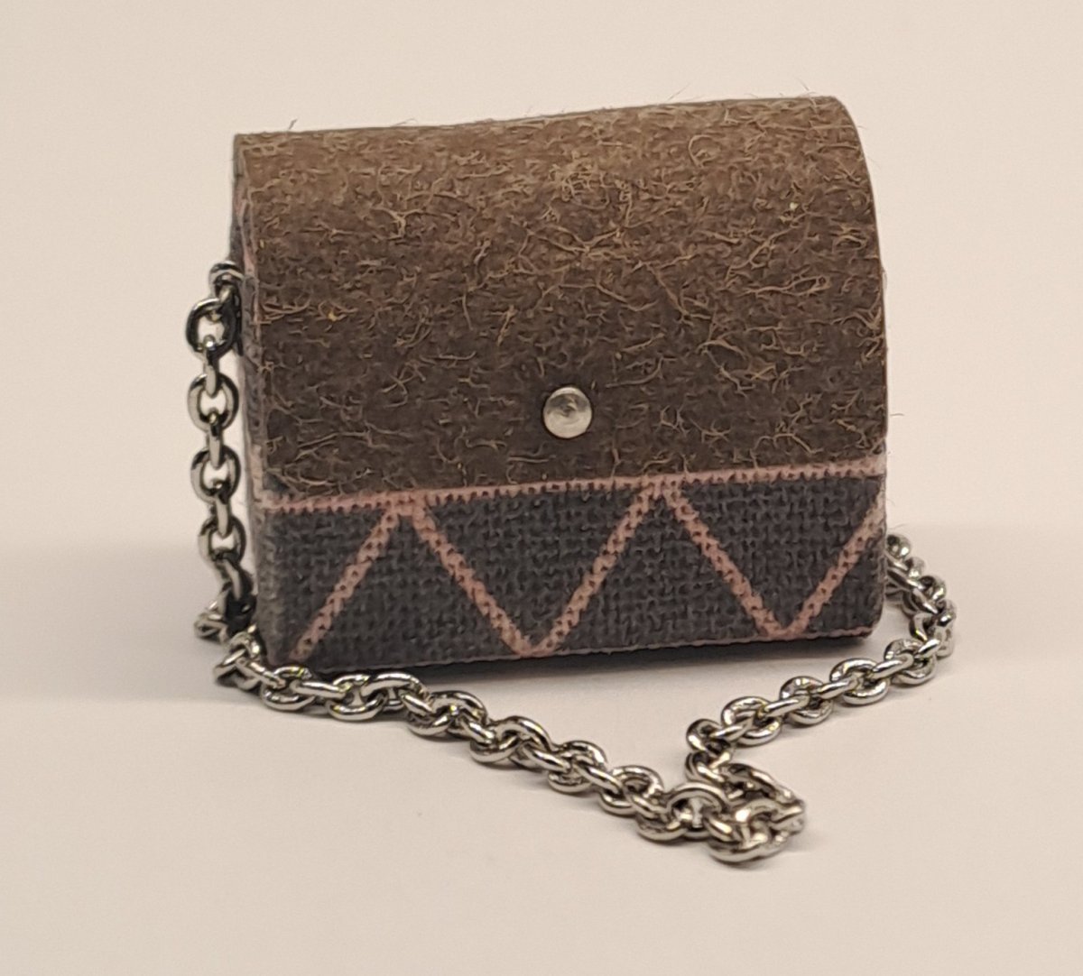 Handbag - brown - handcraft -  An-So Miniatures