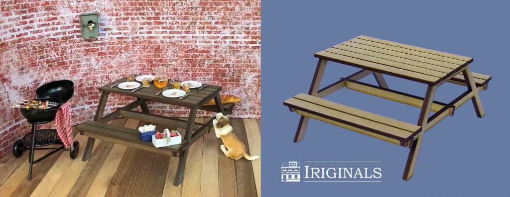 Garden table with benches from Iriginals