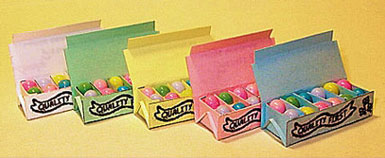 Yellow Carton With Easter Eggs