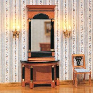 Mirror & walltable, chippendale