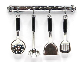 Kitchen utensils silver